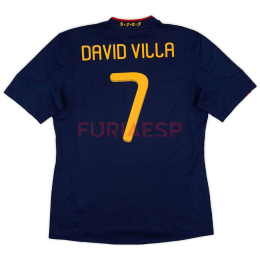 Camiseta DAVID VILLA 7 España Segunda Equipación Retro 2010