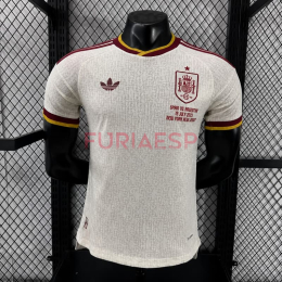 Camiseta España Segunda Equipación Mundial 2026 Blanco Edición Final (EDICIÓN JUGADOR)