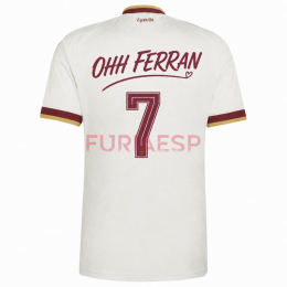 Camiseta España Segunda Equipación Mundial 2026 Edición OHH FERRAN 7 Blanco 2 Estrellas