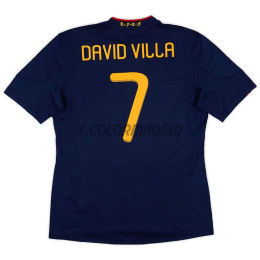 Camiseta DAVID VILLA 7 España Segunda Equipación Retro 2010