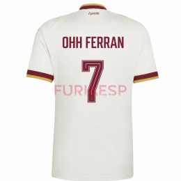 Camiseta OHH FERRAN 7 España Segunda Equipación Mundial 2026 Blanco 2 Estrellas