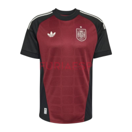 Camiseta de Portero España Segunda Equipación Mundial 2026 Rojo/Negro