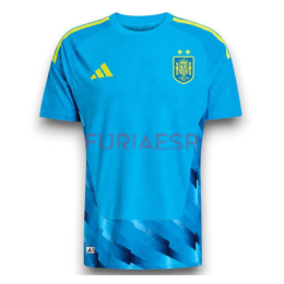 Camiseta de Portero España Primera Equipación Mundial 2026 Azul 2 Estrellas