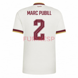 Camiseta Marc Pubill 2 España Segunda Equipación Mundial 2026 Blanco/Rojo
