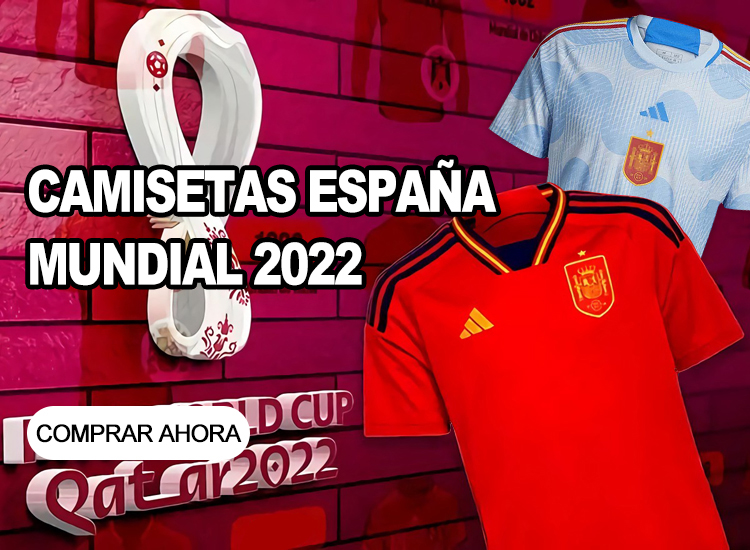 Camiseta España Mundial 2022 Barata